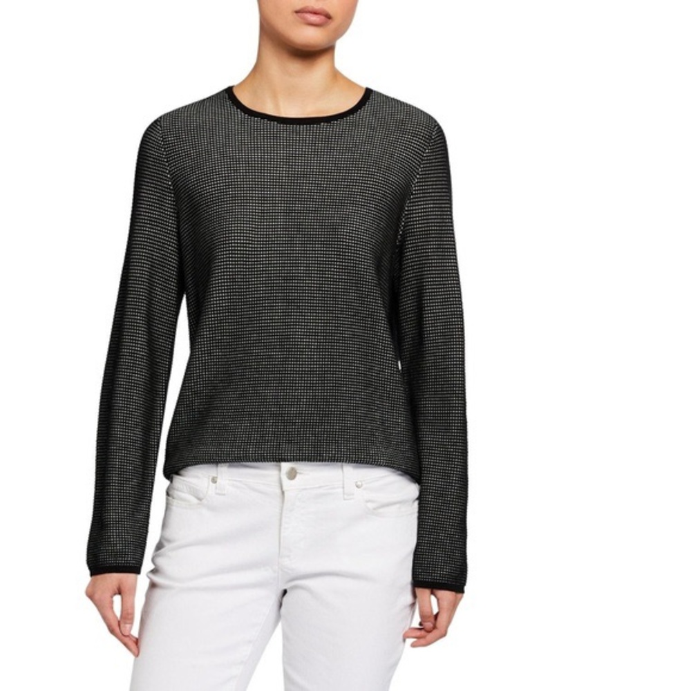 Eileen Fisher crewneck silk blend sweater - size large